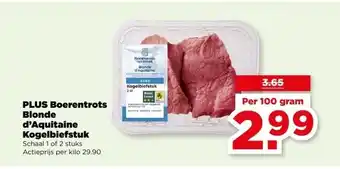 PLUS PLUS Boerentrots Blonde d'Aquitaine Kogelbiefstuk aanbieding