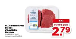 PLUS PLUS Boerentrots Blonde d'Aquitaine Biefstuk aanbieding