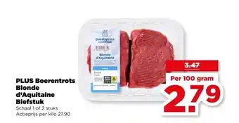 PLUS PLUS Boerentrots Blonde d'Aquitaine Biefstuk aanbieding