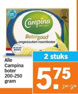 Albert Heijn Alle Campina boter aanbieding