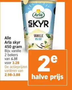 Albert Heijn Arla skyr 450 gram aanbieding