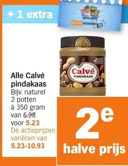 Albert Heijn Alle Calvé pindakaas aanbieding