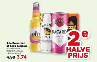 PLUS Alle Premixen of hard seltzers aanbieding