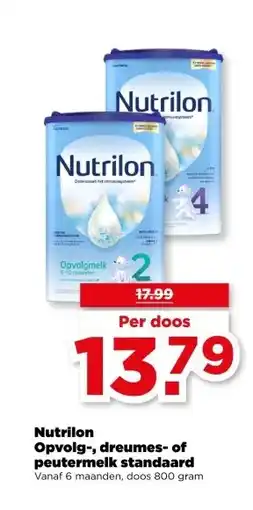 PLUS Nutrilon Opvolg-, dreumes- of peutermelk standaard aanbieding