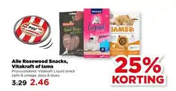 PLUS Alle Rosewood Snacks, Vitakraft of lams aanbieding