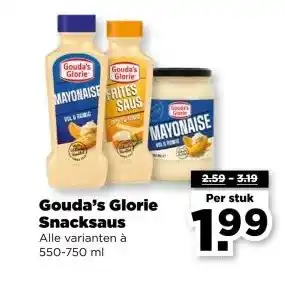 PLUS Gouda's Glorie Snacksaus aanbieding