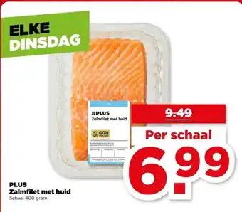 PLUS PLUS Zalmfilet met huid aanbieding