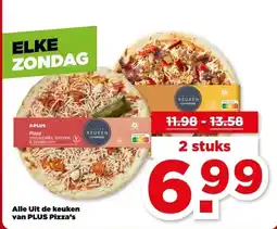 PLUS Alle Uit de keuken van PLUS Pizza's aanbieding