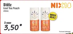 Budget Food Stëlz Iced Tea Peach aanbieding