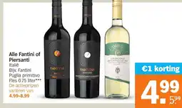 Albert Heijn Alle Fantini of Piersanti aanbieding