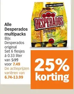 Albert Heijn Alle Desperados multipacks aanbieding