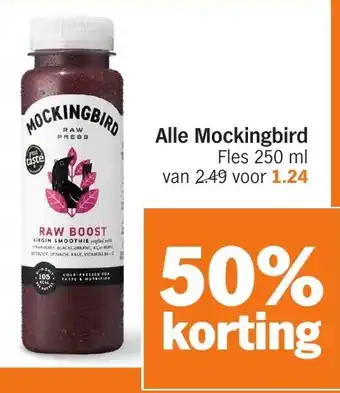 Albert Heijn Alle Mockingbird Fles aanbieding