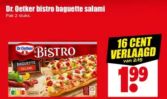 Dirk Dr. Oetker bistro baguette salami aanbieding