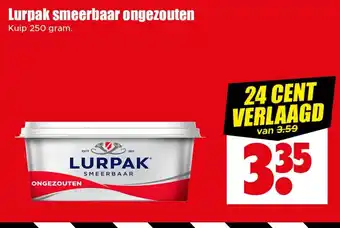 Dirk Lurpak smeerbaar ongezouten aanbieding