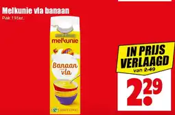 Dirk Melkunie vla banaan aanbieding