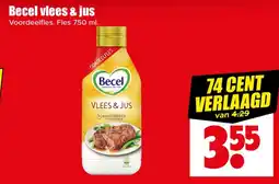 Dirk Becel vlees & jus aanbieding