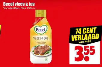Dirk Becel vlees & jus aanbieding
