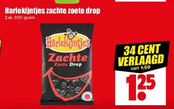 Dirk Harlekijntjes zachte zoete drop aanbieding