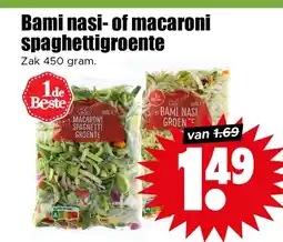 Dirk Bami nasi- of macaroni spaghettigroente aanbieding