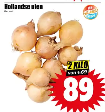 Dirk Hollandse uien aanbieding