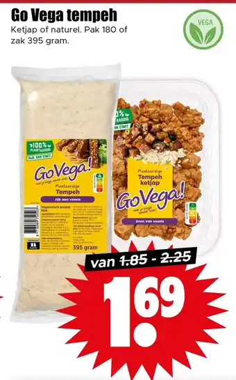Dirk Go Vega tempeh aanbieding