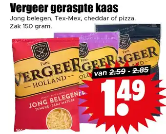 Dirk Vergeer geraspte kaas aanbieding