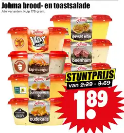 Dirk Johma brood- en toastsalade aanbieding