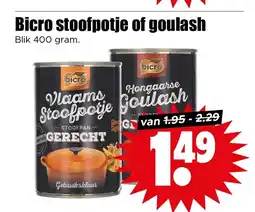 Dirk Bicro stoofpotje of goulash aanbieding
