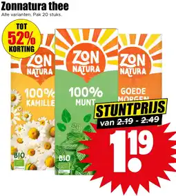 Dirk Zonnatura thee aanbieding