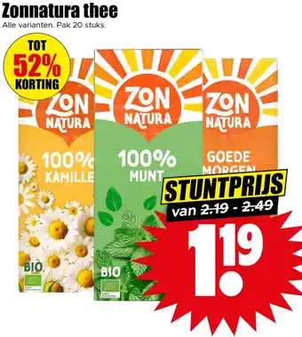 Dirk Zonnatura thee aanbieding