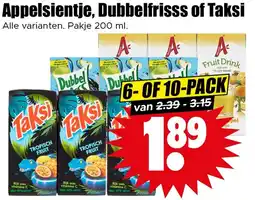 Dirk Appelsientje, Dubbelfrisss of Taksi aanbieding