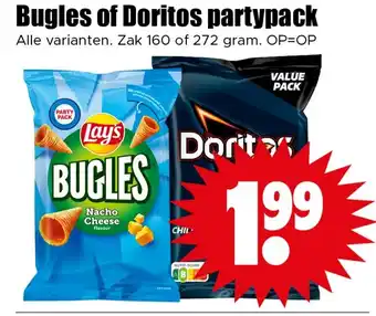 Dirk Bugles of Doritos partypack aanbieding