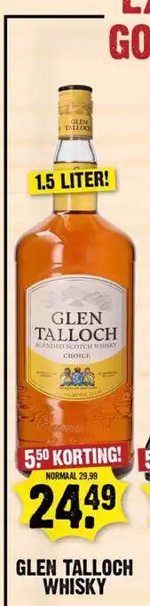 Dirk Glen talloch whisky aanbieding