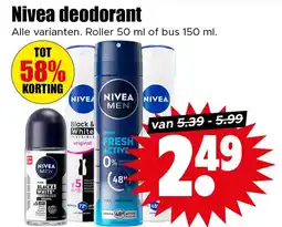 Dirk Nivea deodorant aanbieding