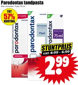 Dirk Parodontax tandpasta aanbieding
