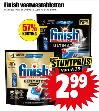 Dirk Finish vaatwastabletten aanbieding