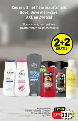Kruidvat Keuze uit het hele assortiment Dove, Dove men+care, AXE en Zwitsal aanbieding