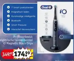 Kruidvat Oral-B elektrische tandenborstel i0 Magnetic Black Onyx aanbieding