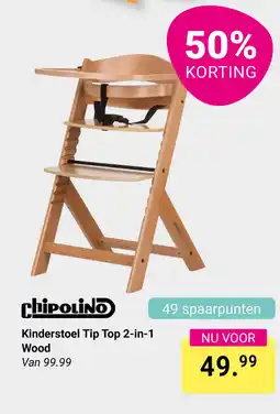 Van Asten BabySuperstore Kinderstoel Tip Top 2 in 1 Wood aanbieding