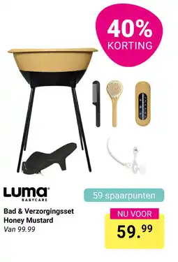 Van Asten BabySuperstore Luma babycare Bad & Verzorgingsset Honey Mustard aanbieding