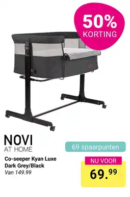 Van Asten BabySuperstore Novi at home Co seeper Kyan Luxe Dark Grey/Black aanbieding