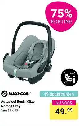 Van Asten BabySuperstore MAXI COSI Autostoel Rock I-Size Nomad Grey aanbieding