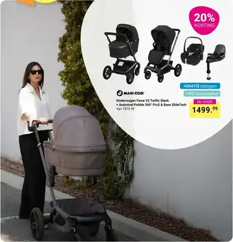 Van Asten BabySuperstore MAXI COSI Kinderwagen Fame V2 Twillic Black aanbieding