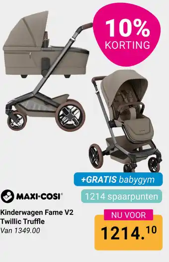 Van Asten BabySuperstore MAXI-COSI Kinderwagen Fame V2 Twillic Truffle aanbieding