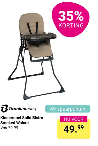 Van Asten BabySuperstore Kinderstoel Solid Bistro Smoked Walnut aanbieding