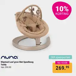 Van Asten BabySuperstore Wipstoel Leaf grow Met Speelboog Teddy aanbieding