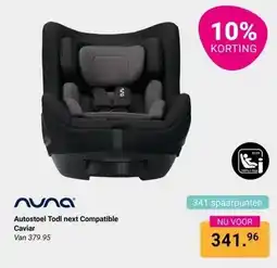 Van Asten BabySuperstore Autostoel Todl next Compatible Caviar aanbieding