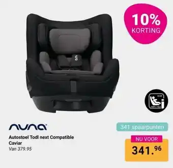Van Asten BabySuperstore Autostoel Todl next Compatible Caviar aanbieding