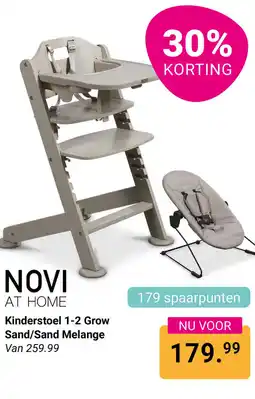 Van Asten BabySuperstore Novi at home Kinderstoel 1-2 Grow Sand/Sand Melange aanbieding