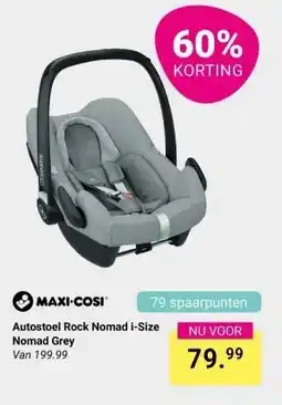 Van Asten BabySuperstore Maxi-cosi Autostoel Rock Nomad i-Size Nomad Grey aanbieding